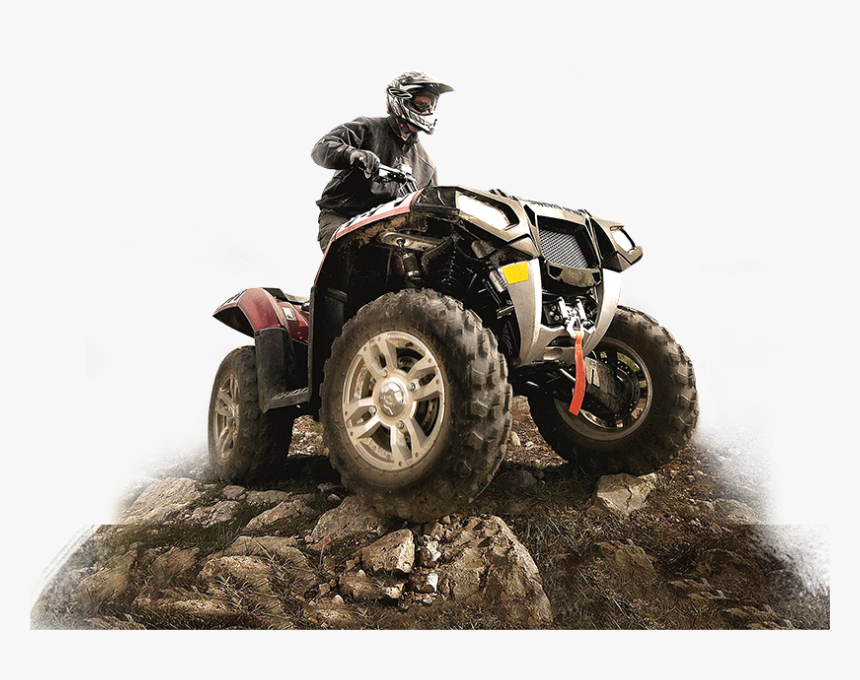 ATV in rocky terrain